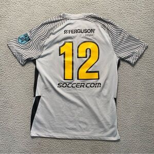 Nike Dri-Fit Legends FC Gray #12 Slim-Fit ECNL Soccer Jersey Men’s Medium